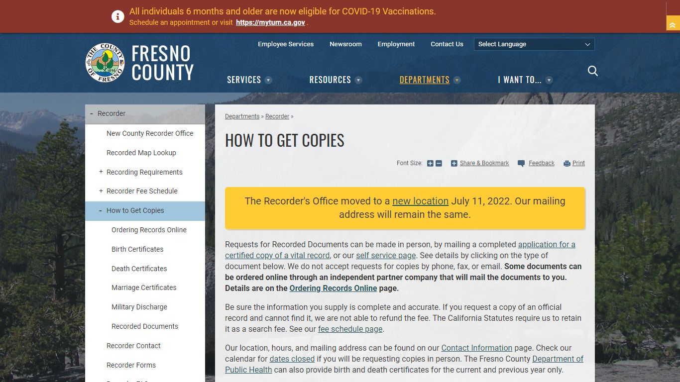 How to Get Copies | County of Fresno - Fresno County, California